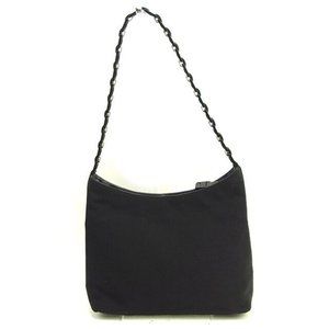 Authentic Salvatore Ferragamo Shoulder bag Vera Black Silver Woman Used